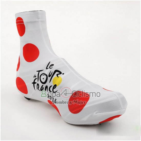 Tour DE Francia 2015 Cubrezapatillas Ciclismo Blanco y Rojo